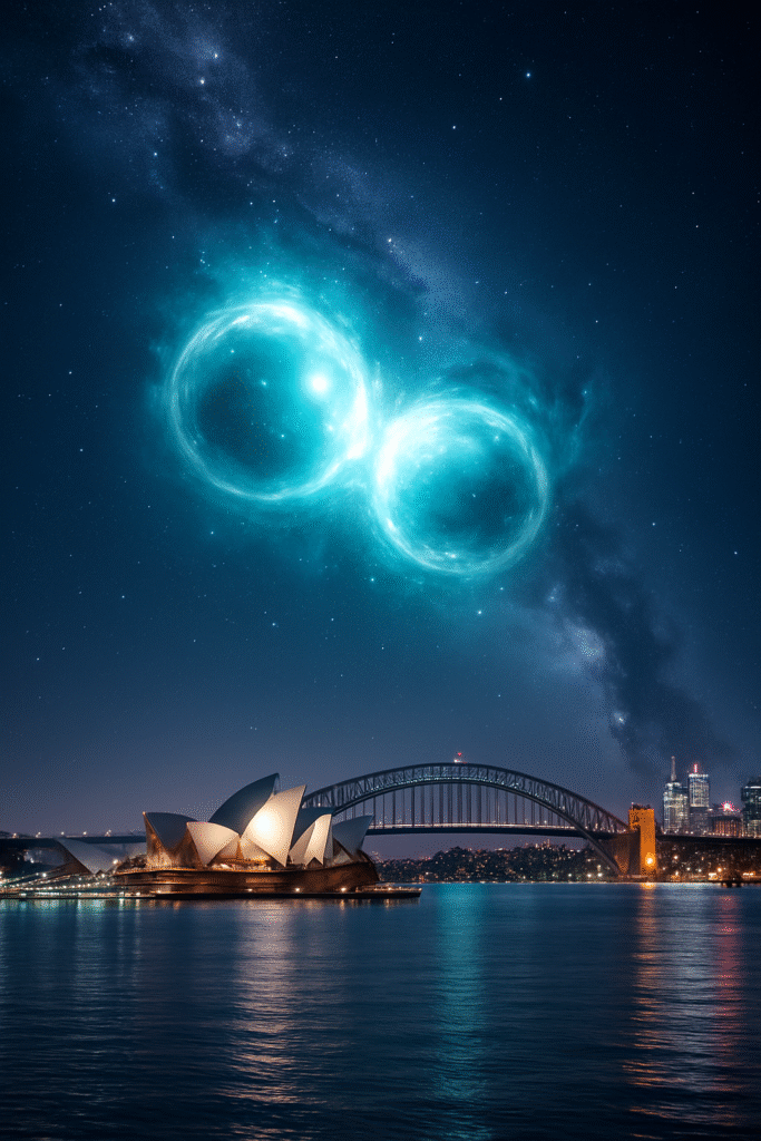 🛸 Twin Morphing UFOs Over Sydney