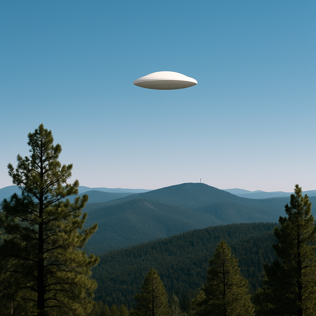 🛸 White Disk Over Prescott: Hikers Report Silent Sky Encounter